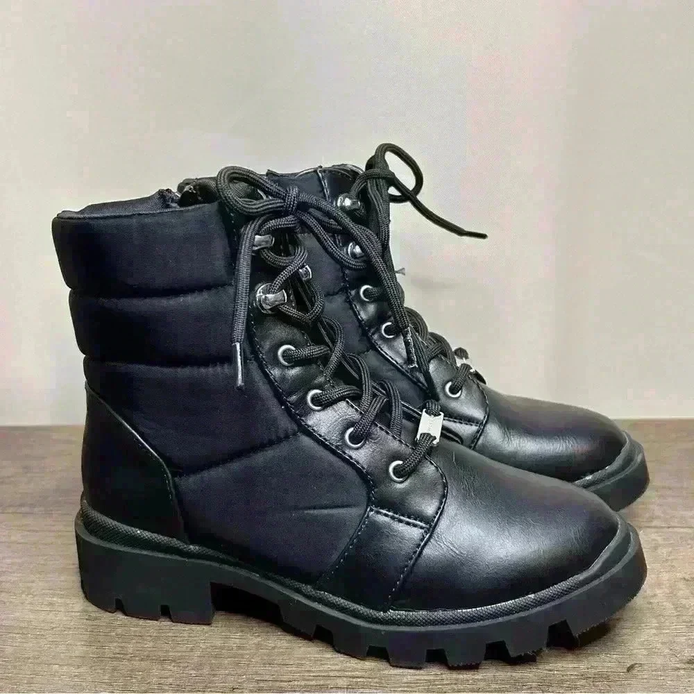 Girls Marc Fisher Black High Ankle Boots Size 1